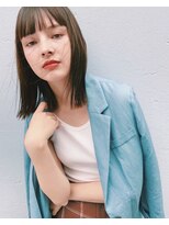 ヒビヲ(HIBIO)&nbsp;切りっぱなしボブぷつっとボブぱつっとボブ切りっぱなしロブ