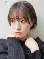 コンパクト切りっぱなしショートボブ/髪質改善/ヘッドスパ/天神
