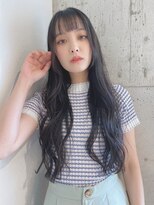 ルービック 枚方(Rubik's)&nbsp;ブルーブラック/デジタルパーマ/大人可愛い