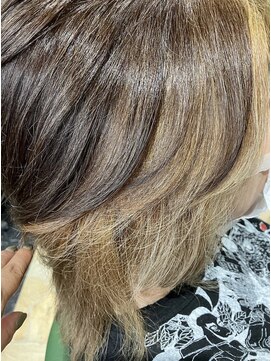 マドゥーズ ヘアショップ(Madoo's hair shop) 白髪ぼかしインナーミルクティー