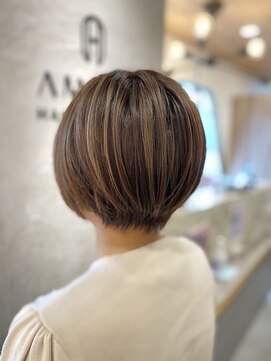 アマニ ヘアー ホスピタル(AMANI. HAIR HOSPITAL) ハイライトとショートで簡単セット