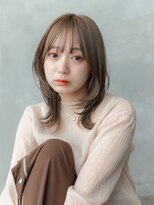 ブリーチなし20代30代大人かわいいくびれひし形レイヤーカット