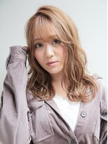 ロンド シャルム 吉祥寺(Lond charme) シースルーバング/顔周りレイヤー/ハイトーンベージュカラー