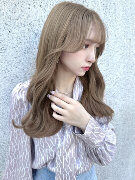 エルバイラビス 大宮(elu by lovis) 《Kanna》オリーブベージュ/ブリーチカラー/似合わせカット