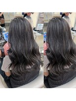 ショコララテ&nbsp;【極細ハイライト】白髪ぼかし