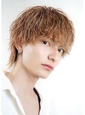 韓国ヘアマッシュウルフツイストスパイラルパーマツーブロック