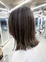 ブラウン(Brown) ぷつっと可愛いボブ★白髪ぼかしハイライト