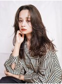 ロングレイヤー顔まわりレイヤー多毛くせ毛シャギー透明感