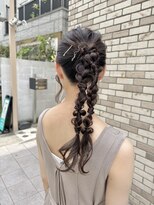 アッシュ 下北沢店(Ash)&nbsp;ロングのポニーテール編み込みアレンジ