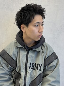 ルースト 西院店(ROOST) MEN’S HAIR/波巻スパイラル/フェザーパーマ/西院眉毛CUT