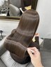 プリミエンスカラー+UPTOGLOSS水素トリートメント￥8,900