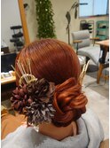 大人気20代30代◎結婚式成人式卒業式まとめ髪シニョン