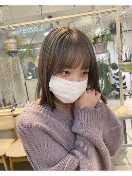 ロマリア 渋谷 渋谷宮益坂(Lomalia) 乾かすだけでキマる髪/馴染むハイトーングレージュ