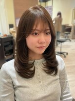 ヘアメイク シュシュ(Hair make chou chou)&nbsp;ミディアムレイヤー　レイヤーカット　韓国レイヤー