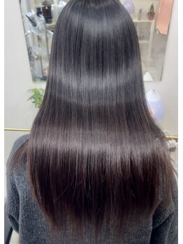 ヘアーサロンアンク(hair salon anc)の写真/【カット＋トリートメント￥6,600～】髪内部のたんぱく質の流出を抑制する髪質改善トリートメントをご用意◎