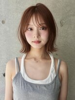 サンド 銀座(sand)&nbsp;縮毛矯正でも◎結べる外ハネくびれボブ/シースルーバング