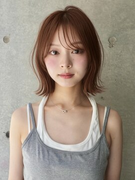 サンド 銀座(sand) 縮毛矯正でも◎結べる外ハネくびれボブ/シースルーバング