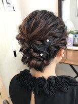 ロカット サロン(Roquat Salon)&nbsp;もこもこブライダルアレンジ【ヘアセット　立川南/立川/八王子】