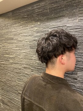 ヒロギンザ 恵比寿店(HIRO GINZA) ツーブロックビジネスショートフェードパーマコンマヘア