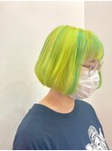【Noci】ライムグリーン/派手髪/推しカラー