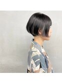 #ジェンダーレス刈り上げショート×ラベンダーグレーカラー