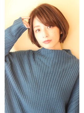 レウナ 外苑前(Reuna) ひし形ショートボブ ボブ 20代30代40代 丸みが綺麗なボブ