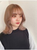 韓国風ミルクティカラー