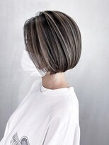 アルバム 渋谷パルコ(ALBUM) バレイヤージュボブ_チェリーブラウンフェミニンロング_ba364483