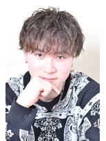 ニコ カシェート 狭山市東口店(nico-cachette)&nbsp;メンズマッシュ波巻きツイストスパイラルパーマ