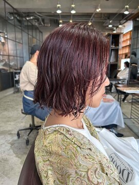 ドゥーア 代官山(Door) #ピンクカラー#ピンクブラウン#ボブ#カット#カラー