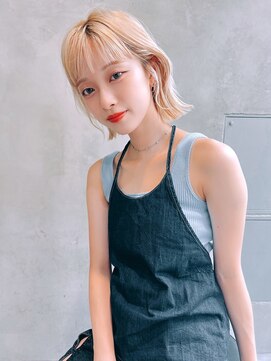 ロイド(Lloyd) 【Lloyd 大宮】切りっぱなしボブ×ホワイトブロンド