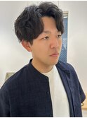 刈り上げセンターパート