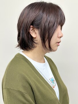 モリオ(morio) ＊ナチュラルボブパーマくせ毛風パーマボブウェーブ30代40代2