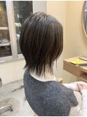 オリーブグレージュショートウルフ【佐藤和弥】
