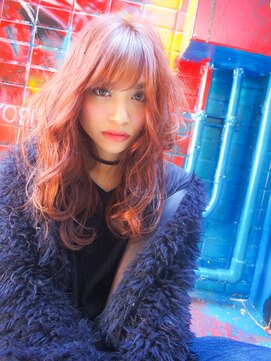 サロンドミルク 原宿(salon de MiLK) 初カラーにもおすすめブリーチピンクカラー/レイヤーカット/原宿