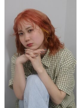 アウラヘアーサロン(aura hair salon) オレンジ×イエロー