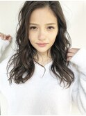 グレージュカラー20代30代40代◎前髪エアリーカール