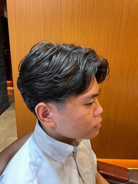 ヘアモード キクチ 銀座店 銀座　理容室　毛流れパーマ