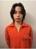 メンズカットパーマ/メンズパーマ/学割U24/センターパート