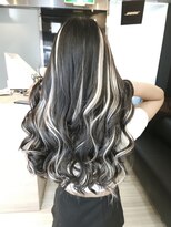 ヘアメイク フォックス 錦店(hair make FOX)&nbsp;ハイライト風エクステ/巻き髪