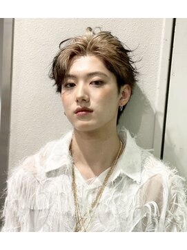 デュー 栄(DEW) 【DEW】ミルクティーベージュ/エンドカラー/センターパート