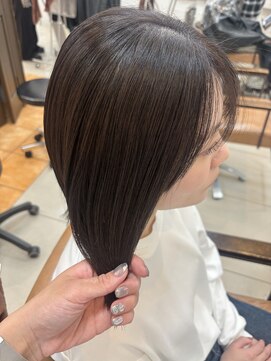 ソワンドゥブレス 大日店 (soin de brace) ・グレーアッシュ×髪質改善トリートメント