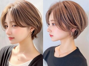 クシュ 本川越店(kusyu...)の写真/顔周りで印象が変わる!魅力を引き出すカット♪#髪質改善#縮毛矯正#ブリーチなしダブルカラー#ハイライト