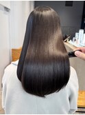 ロング韓国ヘア美髪おくれ毛顔周りレイヤー_ba545461