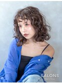 柔らかブラウンウェーブ/ダブルカラー