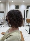 癖を最大限に生かしたボブパーマ