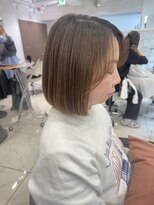 アッシュ 下北沢店(Ash)&nbsp;ベージュカラーのパツッとボブ