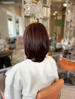 アシャ ヘアー ソリューション 神戸店(asha hair solution)&nbsp;ミルクティーブロンド/ダークブルー/デジタルパーマ/摂津本山