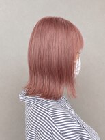 コタ 水戸(COHTA) 艶感ピンクベージュボブ