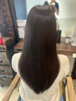 ヘアリゾート粋 ティガ 池袋店(tiga)&nbsp;透明感ダークグレージュ/ストレート/髪質改善/艶髪ロング